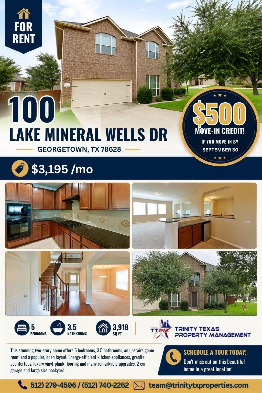 100 Lake Mineral Wells DR